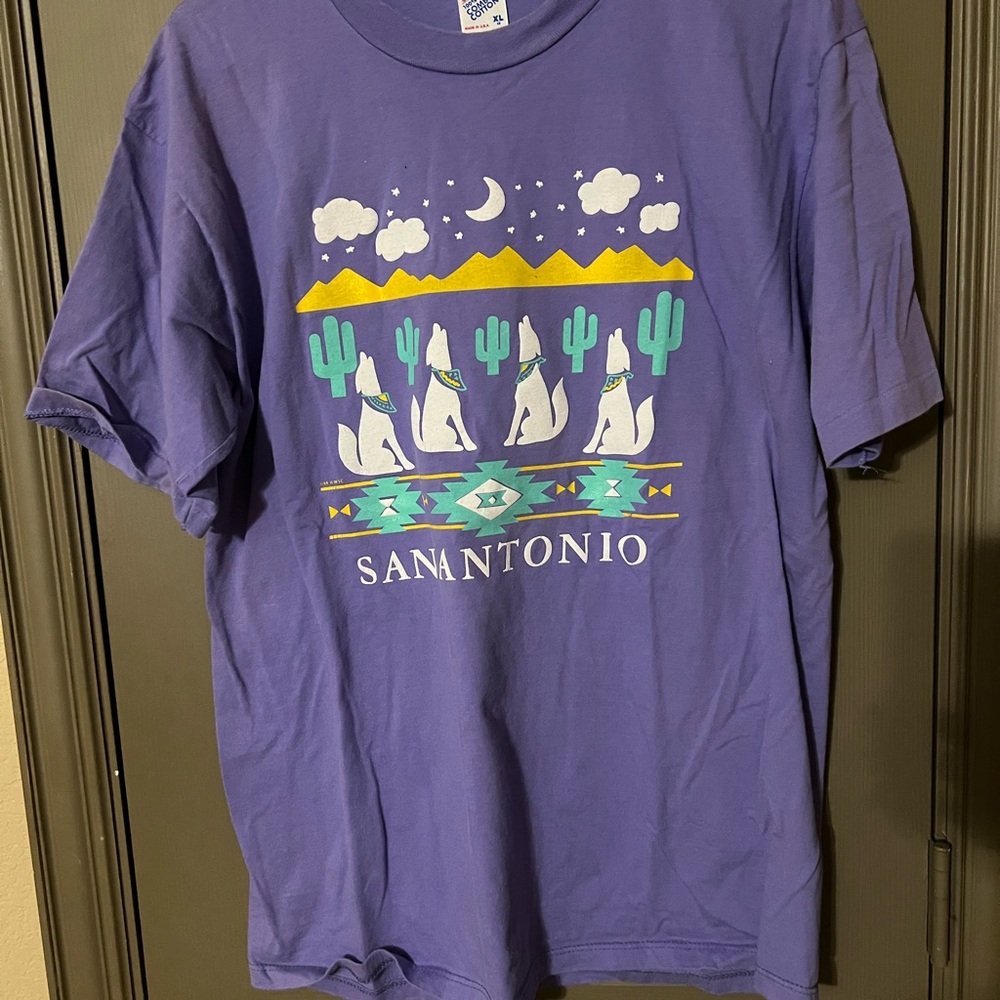 90s San Antonio Texas wolves shirt- XL